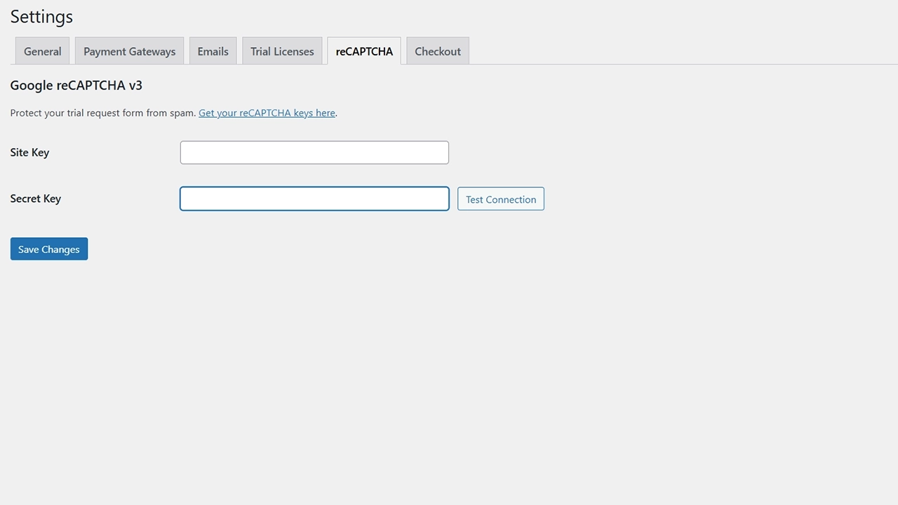 Secure Free Trial System: Attract more users by offering a free trial system for your products, fully protected from spam and abuse with built-in Google reCAPTCHA v3 integration.