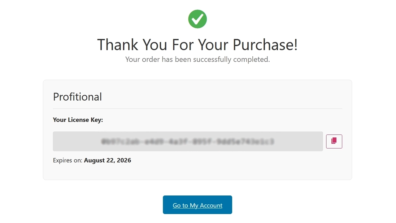 Automatic License Generation: A unique and secure license key (UUID v4) is automatically generated for every single purchase and delivered instantly to the customer.